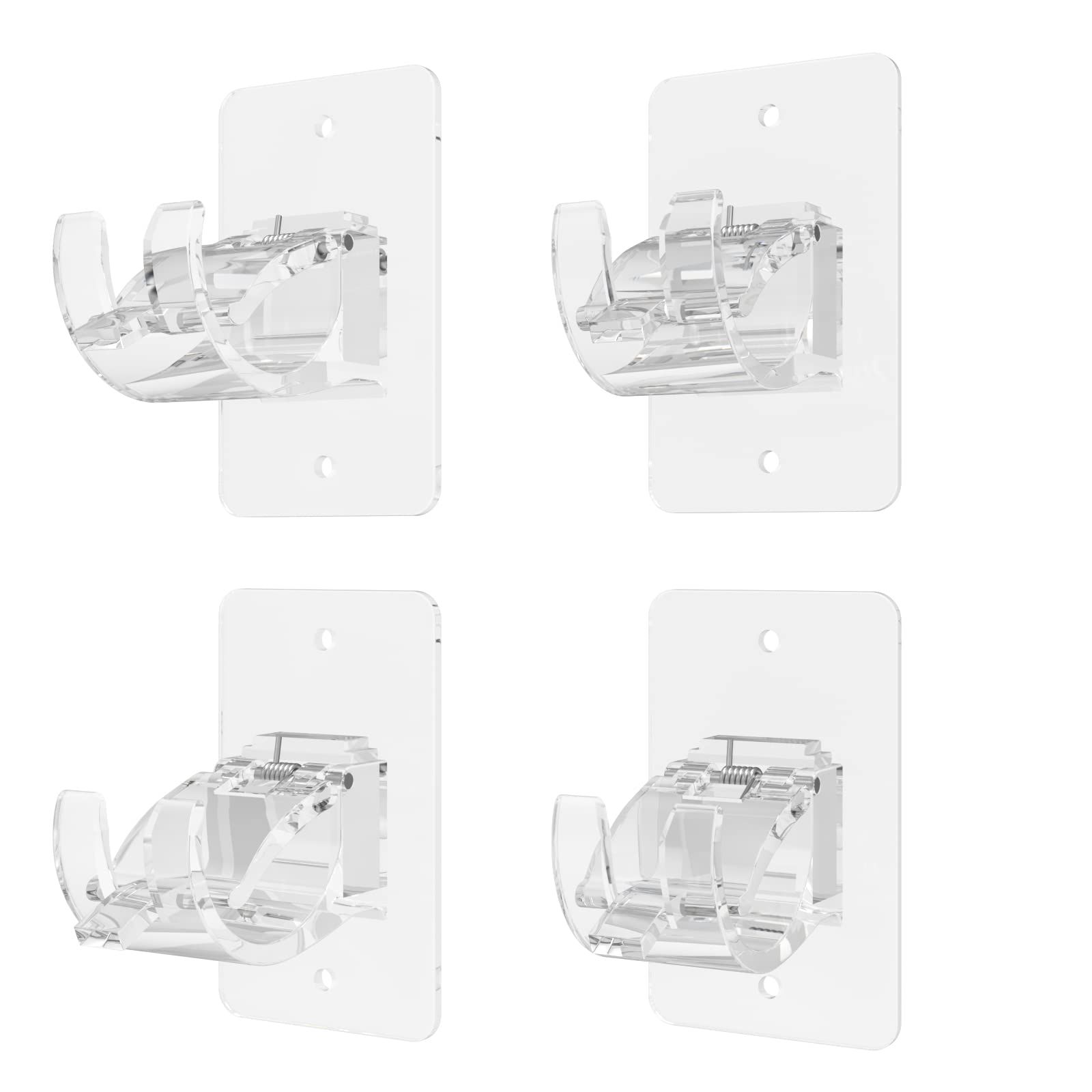 4pcs Self adhesive curtain rod bracket