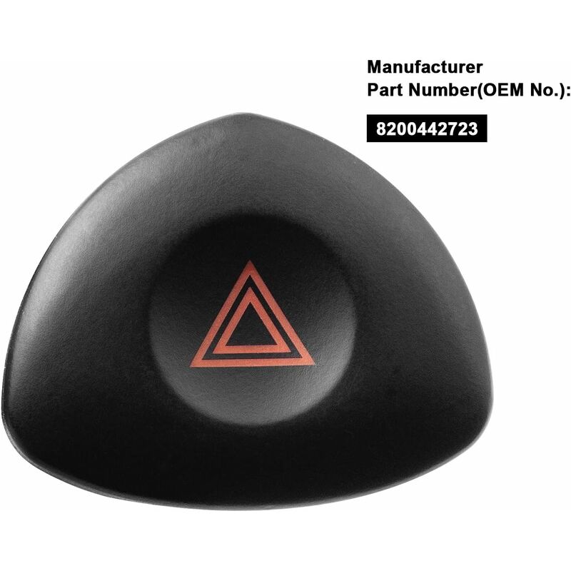Warning Button Clio 2 Hazard Lights Warning Button For Clio Mk 2 Black 8200442723 — image 2