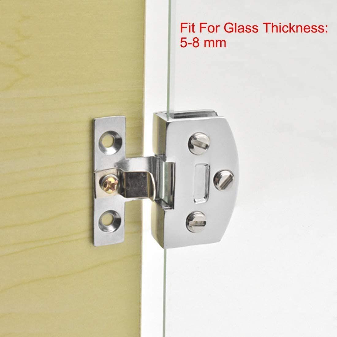 Bathroom Clamp Clip,Glass Door Hinge,Glass Door Hinge Cabinet Glass Door Hinge Cupboard Showcase Cabinet Door Hinge Glass Clamp โ image 2