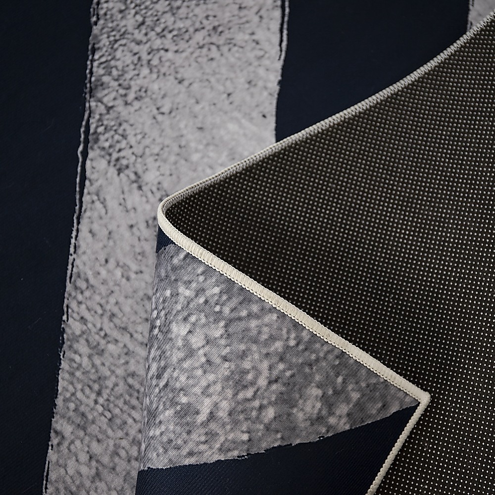 200x300cm Large Floor Blue Chevron Stripes Rug – Modern Area Carpet for Bedroom & Lounge — image 6