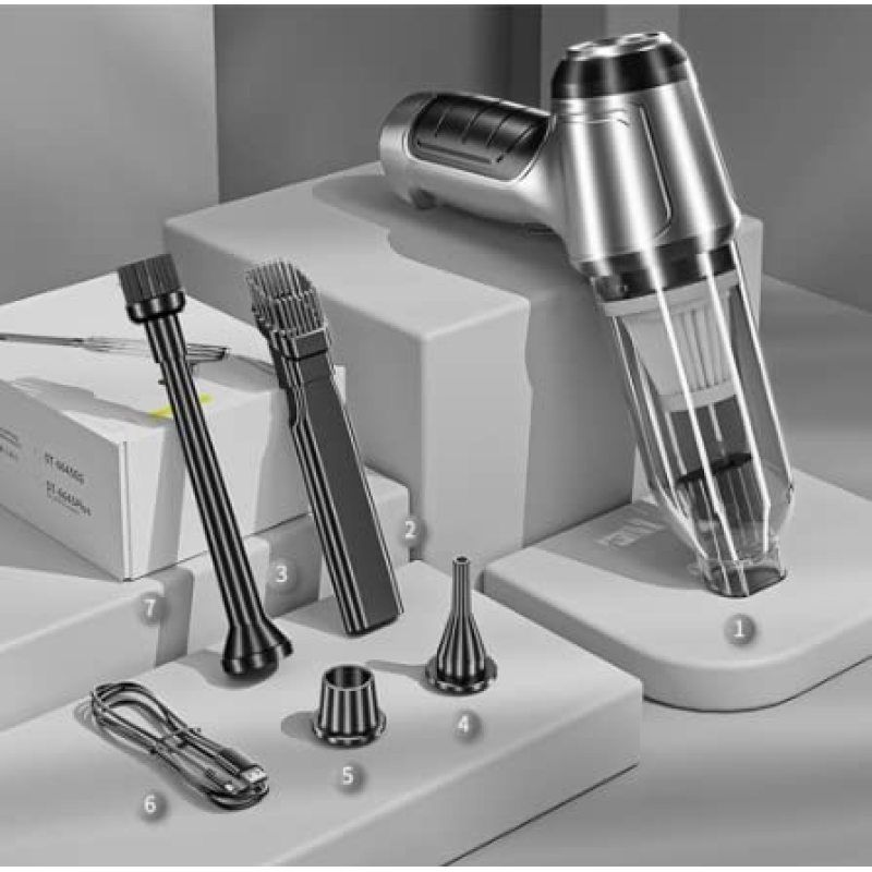 Cordless Handheld Vacuum Cleaner, Car Cleaner, Built-in Brushless Motor, Dual Suction Mode, Rechargeable Ultralight