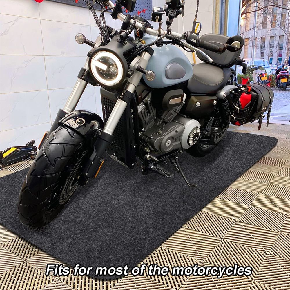 Garage Floor Mat and Mechanic Pad, Motorcycle Parking Mat, Protect Floor from Spills, Drips, Splashes and Stains-100*150cm โ image 5
