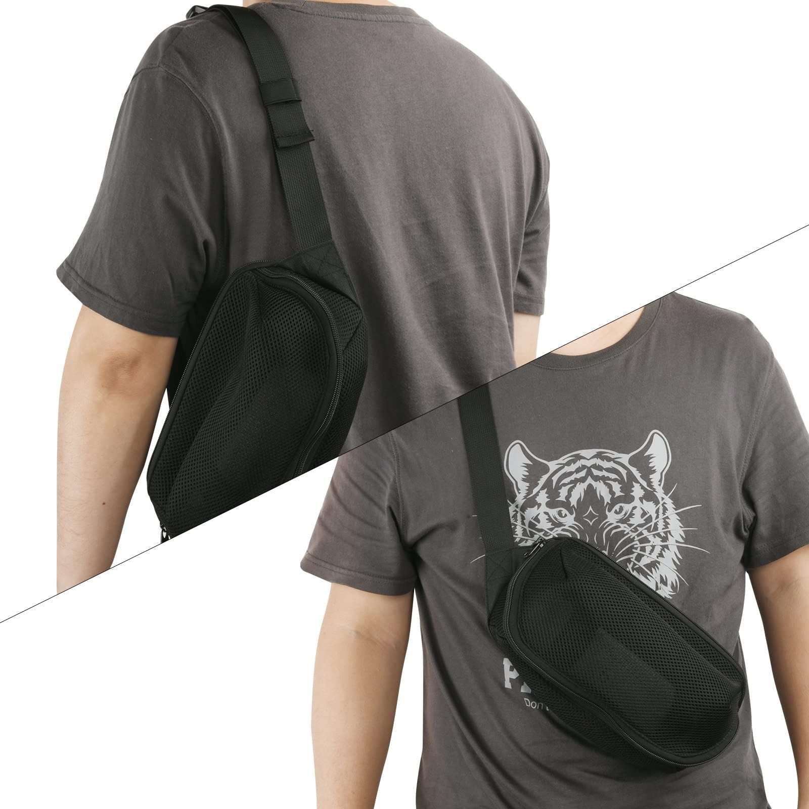 Hiking Travel Carrying Case Crossbody Shoulder Bag Fanny Pack with Side Pocket Easy to Carry Safe and Convenient โ image 4