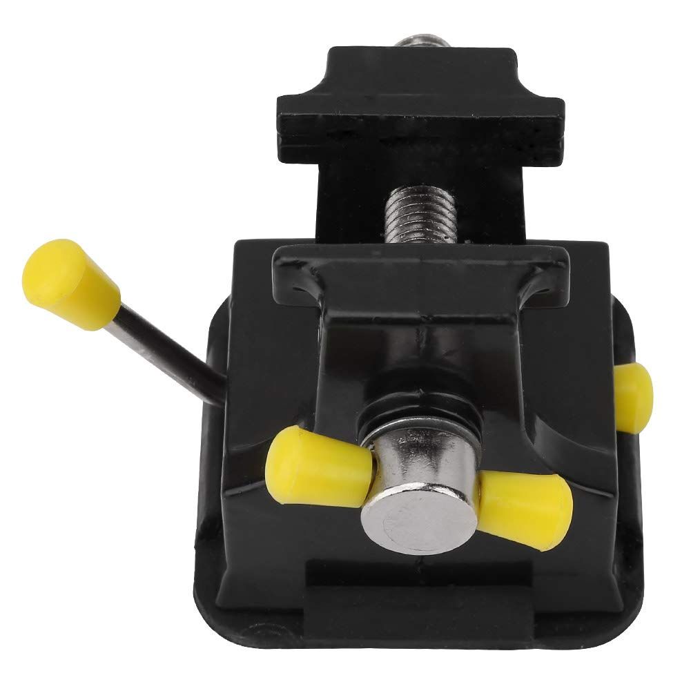 Mini Bench Vice, Small Flat Table Jaw Bench, Aluminum Alloy Opening Parallel Table Vise, Suction Cup Bottom Drill Press Vice — image 4