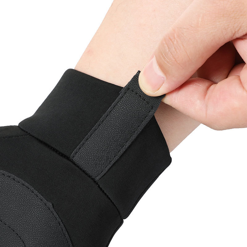 Grey Winter Thermal Gloves for Men Outdoor Cycling Driving Waterproof Touch Screen Warm Fleece Lining Anti-Slip(Size:XL) — image 4