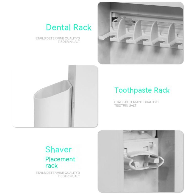 Toothbrush Sanitizer, Toothbrush Sanitizer and Holder w/Sterilization Function, Toothbrus Hsterilizer Wall Mounted for Bathroom — image 2