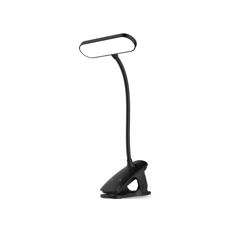 Touch Bedside Lamp 5 Colors 5 Brightness Levels Flexible Reading Lamp Black