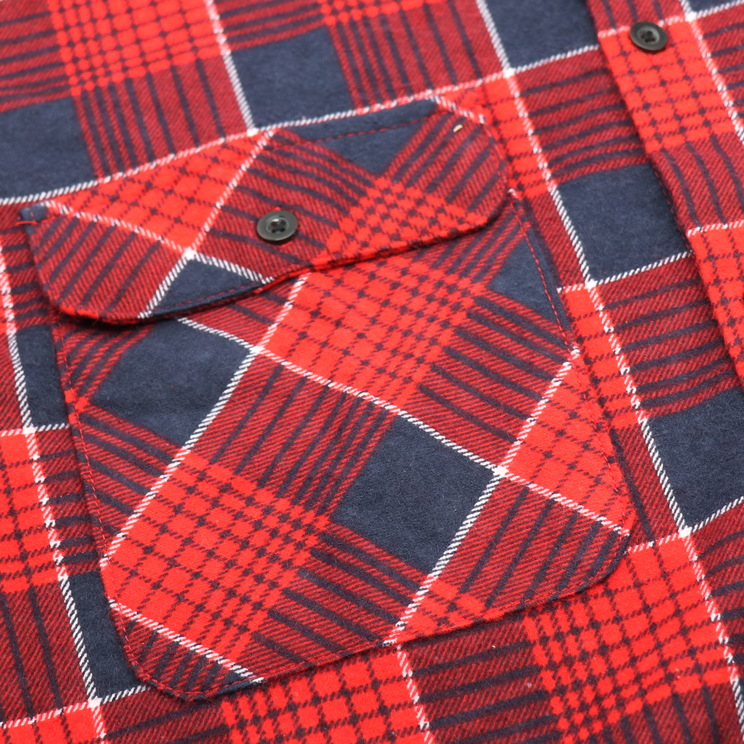 Men's 100% Cotton Flannelette Shirt Long Sleeve Plaid Check Flannel w Pockets, Crimson Tide Plaid, 2XL โ image 5