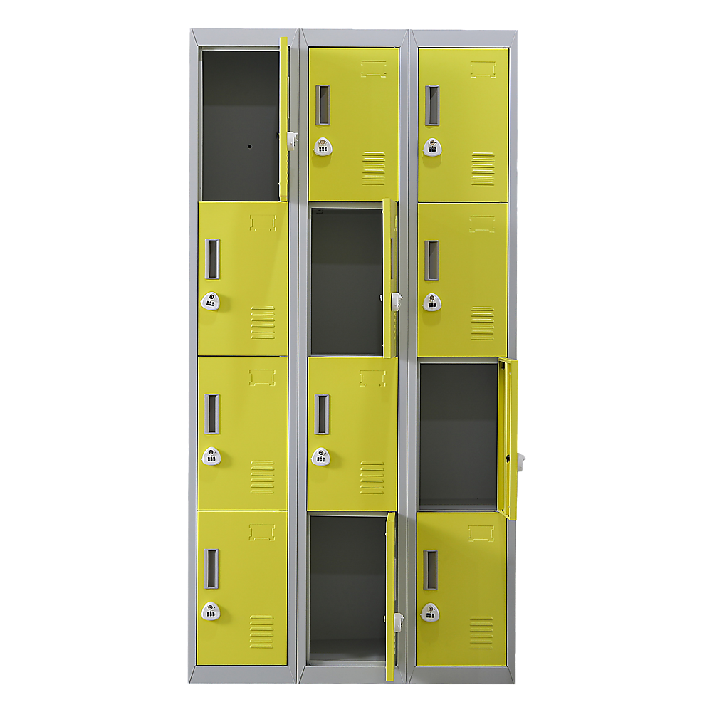 12-Door Locker for Office Gym Shed School Home Storage - 3-Digit Combination Lock โ image 4