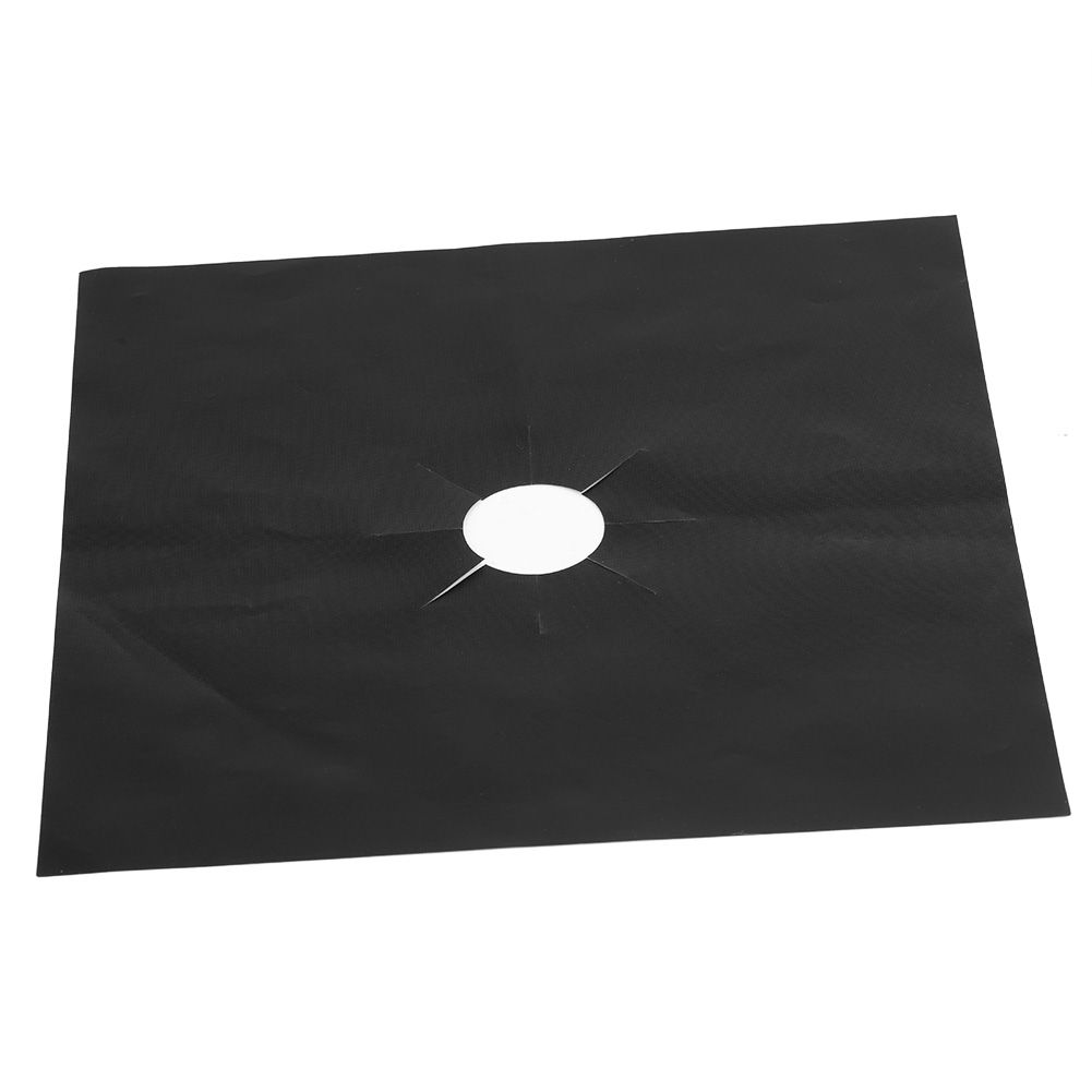 4Pcs Gas Range Stove Burner Covers Protector NOn Stick Oil Protection Mat Kitchen Tool(Black) โ image 6