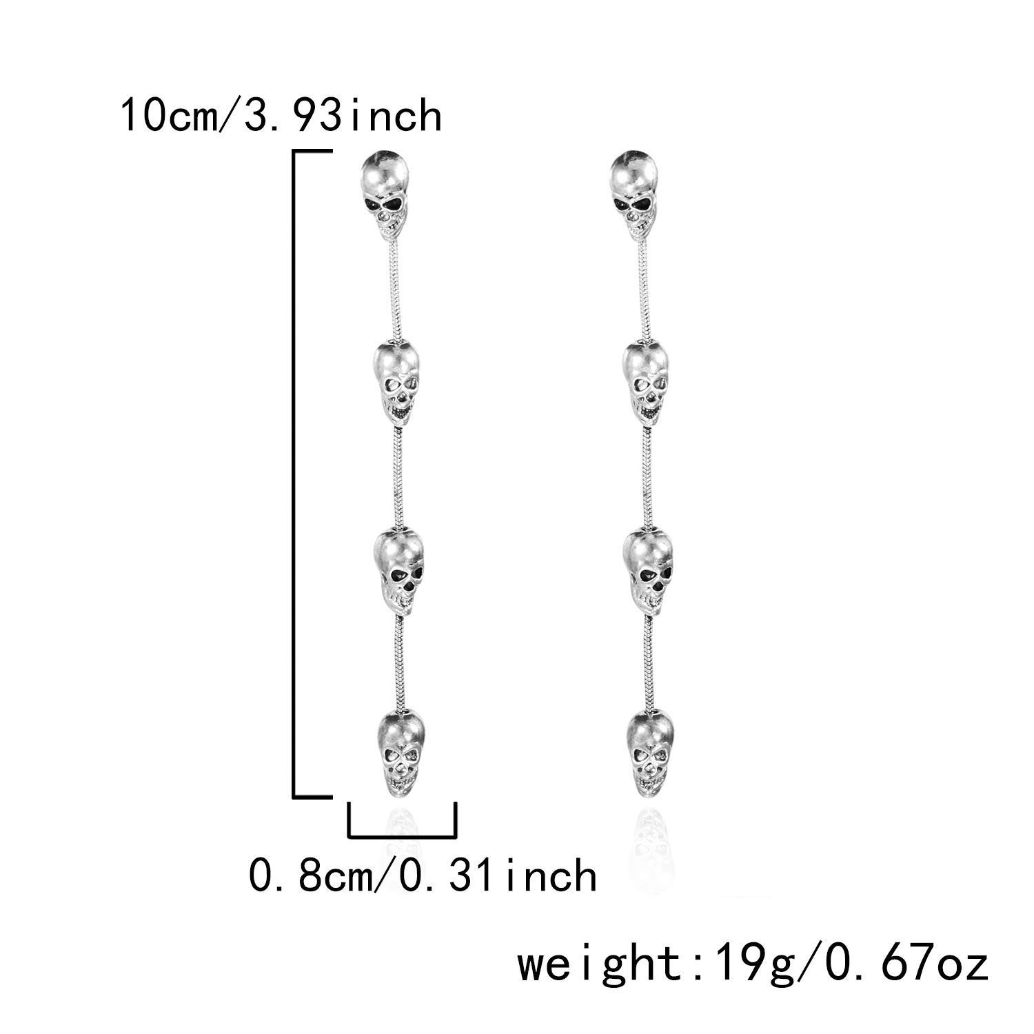 Women’s Fashion Halloween & Christmas Drop Earrings, Spooky Pumpkin Ghost Motif Pendant Gothic Tassel Earrings, Party Wear Ear Ornament, Style‑ER25Y0142‑1 — image 2