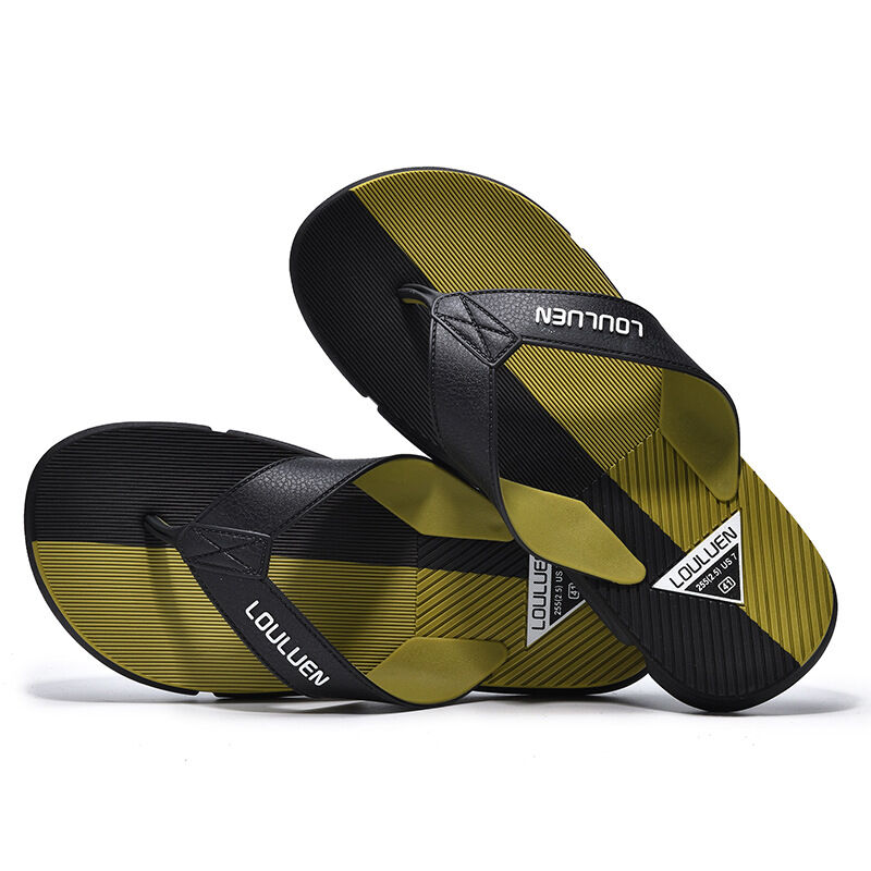 Men's Flip Flops with EVA-PVC Dual Sole,Green for Comfort & Slip-Resistance(42) — image 4