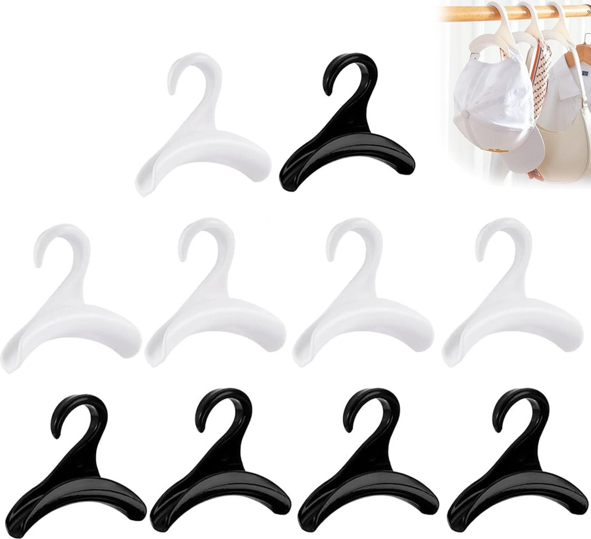 Bag Hanger - 10 Pieces - Bag Hangers - Hanging Hooks - Handbag Hook For Wardrobe - Hangers - Handbag - Clothes Hanger - Bags - Handbag Hanger For Wardrobe