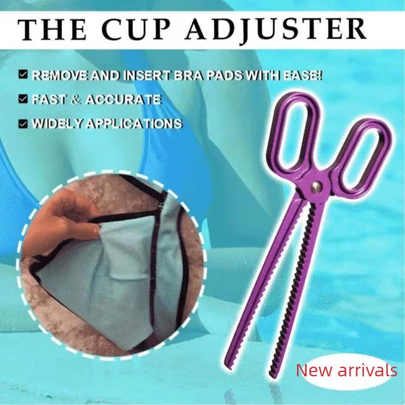 Scissor Style Bra Pad Removal Clip, Serrated Underwire Liner Tweezers for Swimsuit Bra Inserts Handy Tool-Black โ image 3