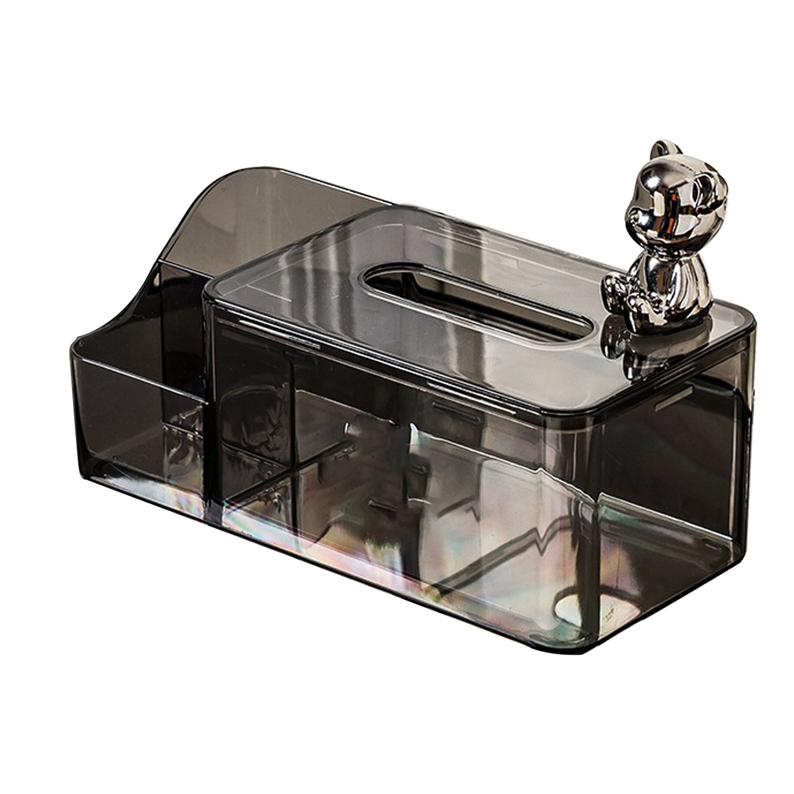 Tissue Storage Box Beautiful Easy To Access Grey Plastic Tissue Box Holder for Room Decoration Medium โ image 3