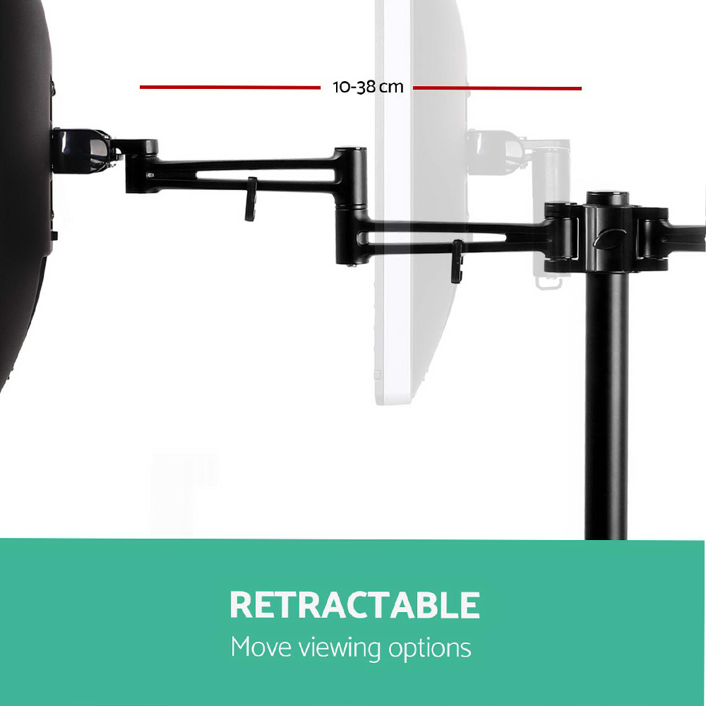 Artiss Monitor Arm Dual Desk Mount Screen Holder Bracket โ image 5