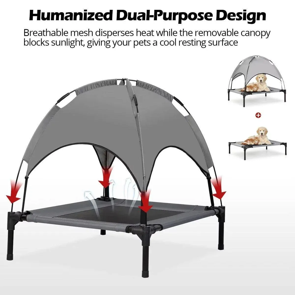 Portable Pet Travel Tent Foldable Dog Cat Camping Shelter Outdoor Summer Nest - S โ image 6