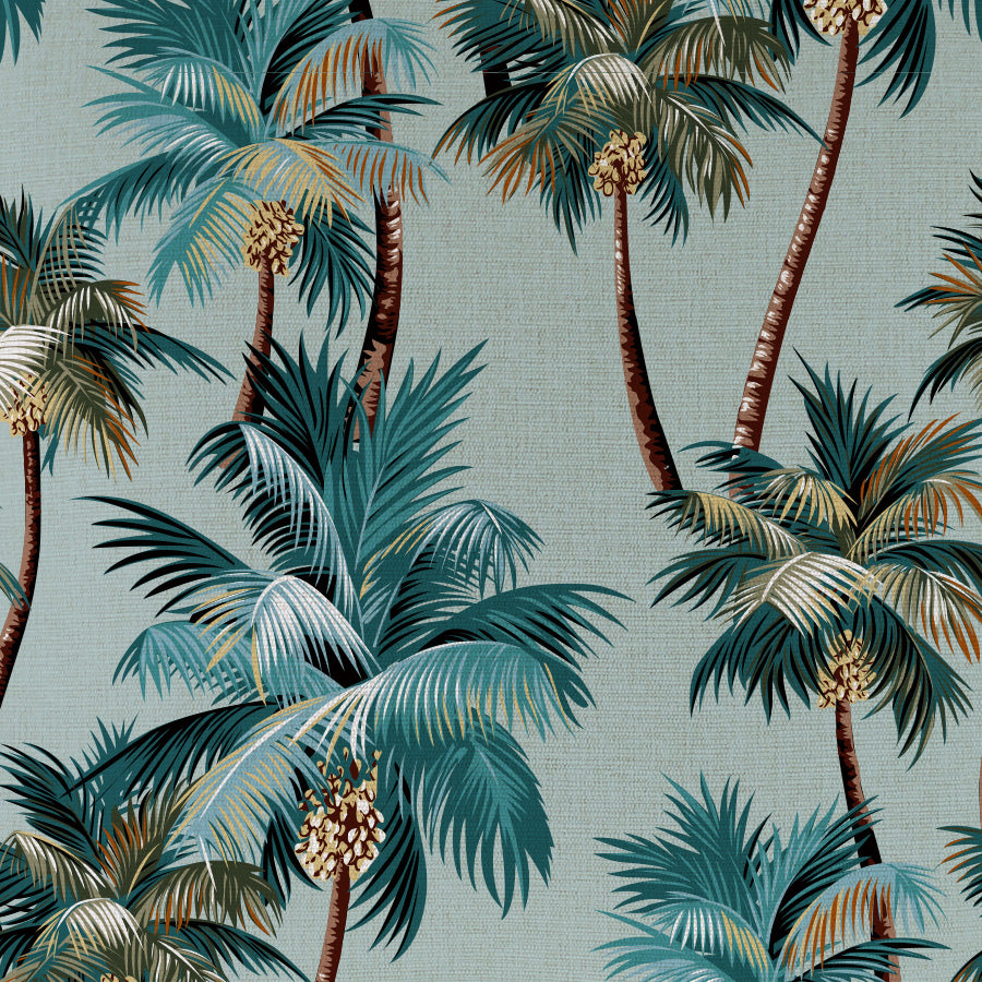 Cushion Cover-Coastal Fringe-Palm Trees Seafoam-45cm x 45cm — image 3
