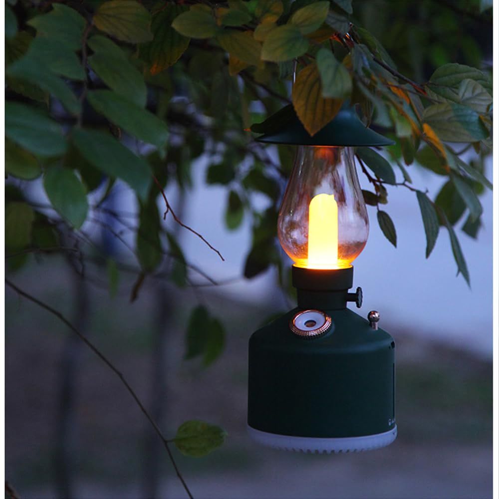 Wireless Air Humidifier with LED Light Camping Lamp, LED Vintage Kerosene Desktop Humidifier Lamp Humidifier Vintage Lamp — image 4