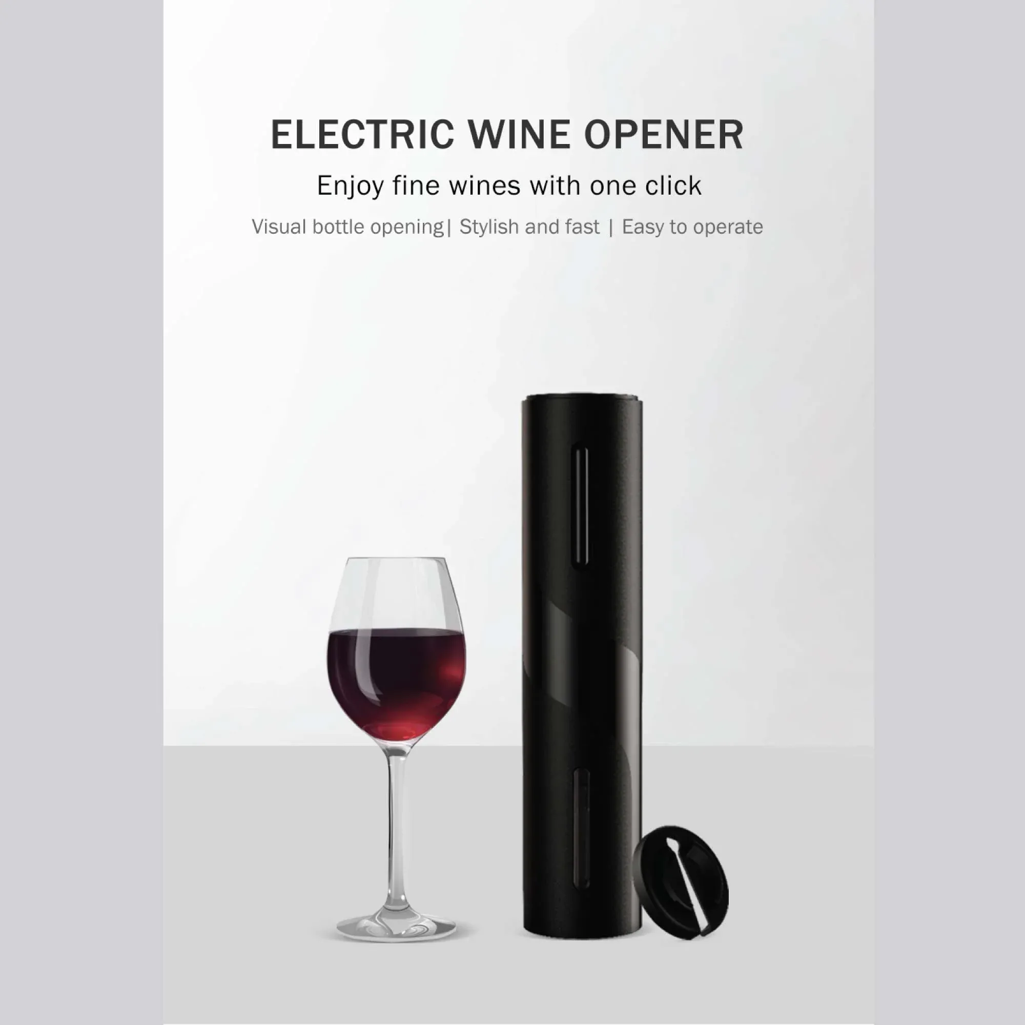 Kitchee Electric Wine Bottle Opener - Automatic Cordless Corkscrew Tool — image 4