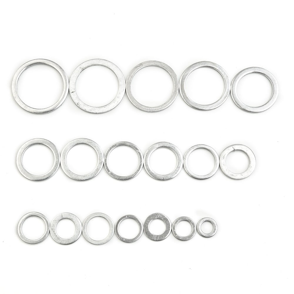 18Sizes 450Pcs Car Engine Oil Drains Plug Aluminum Washer Gasket Nut Bolt Set Sealing Ring O Rings Kit Set Smile Home — image 5