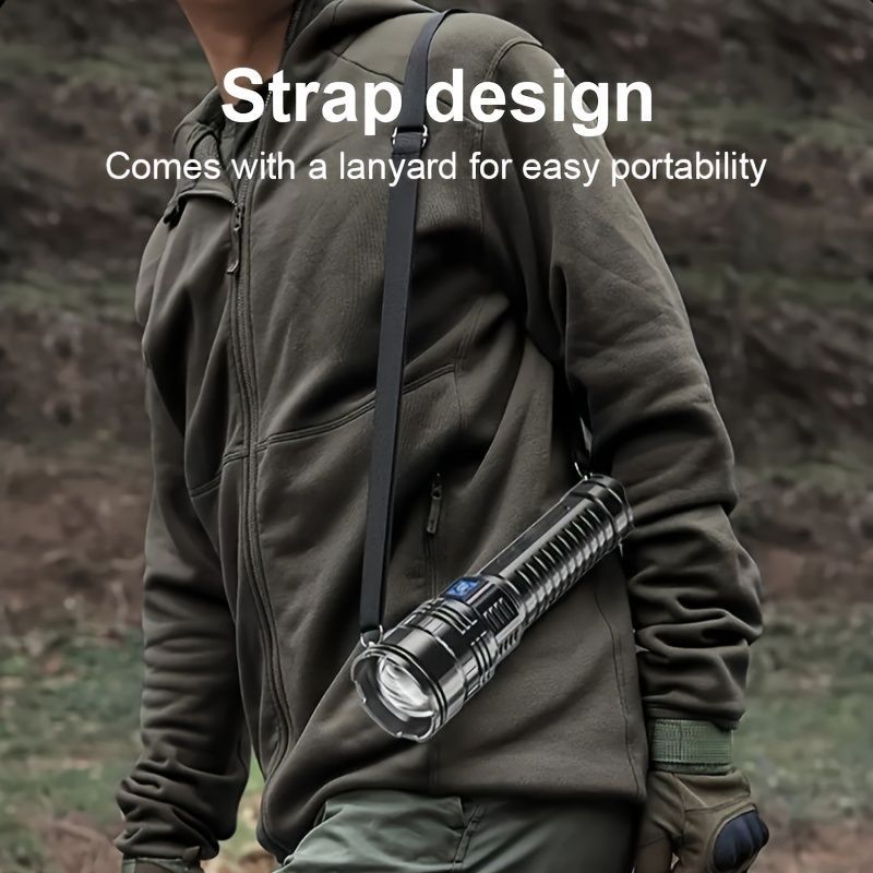 rechargeable LED flashlight, 6000mAh flashlight, 5 mode flashlight, COB tail light, camping flashlight Australia, outdoor emergency light, fishing light โ image 6