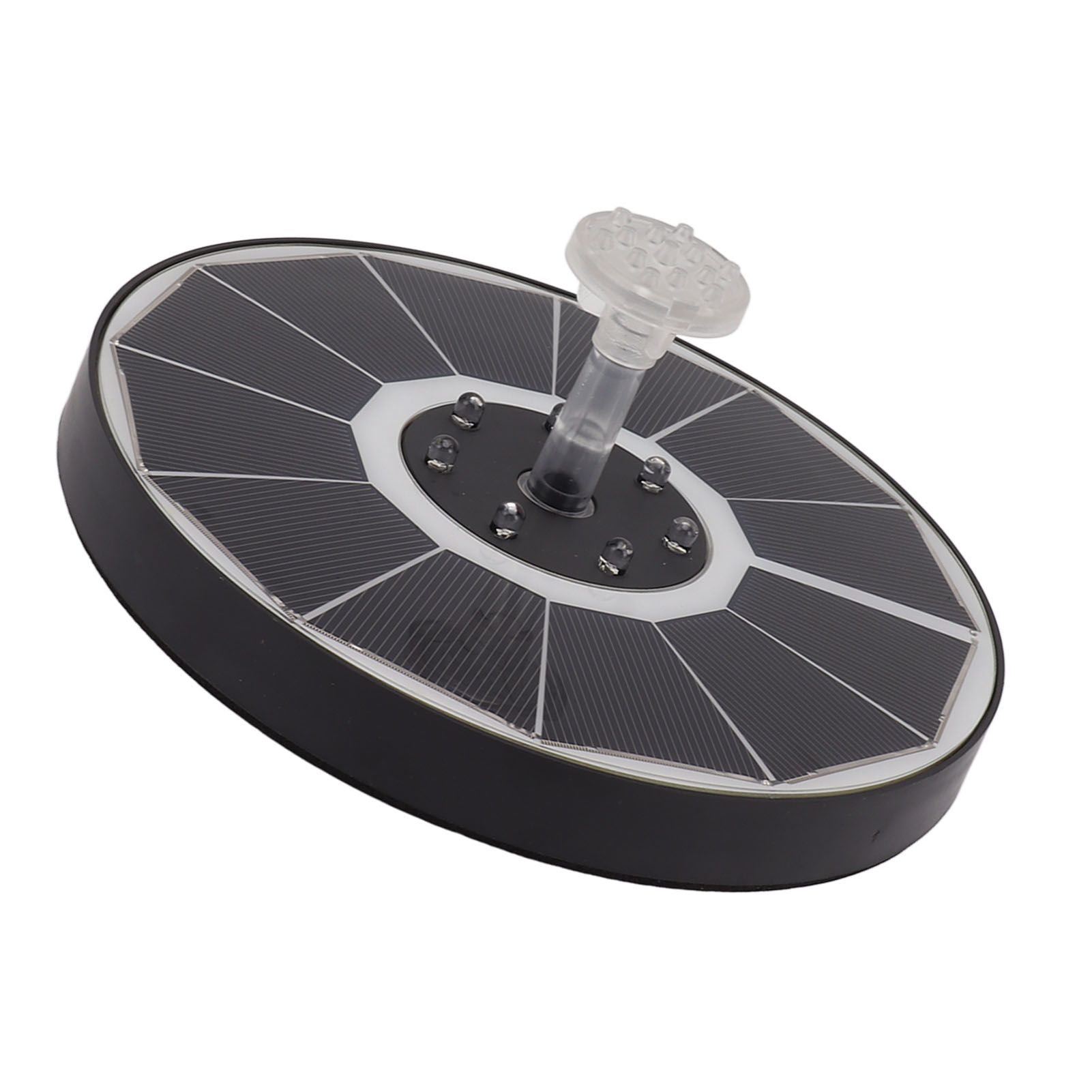 Solar Fountain Light with 8 Nozzles 3.5W 900mAh Colorful Powerful Solar Bird Bath Fountains for Bird Bath Garden TransparentNozzle — image 6