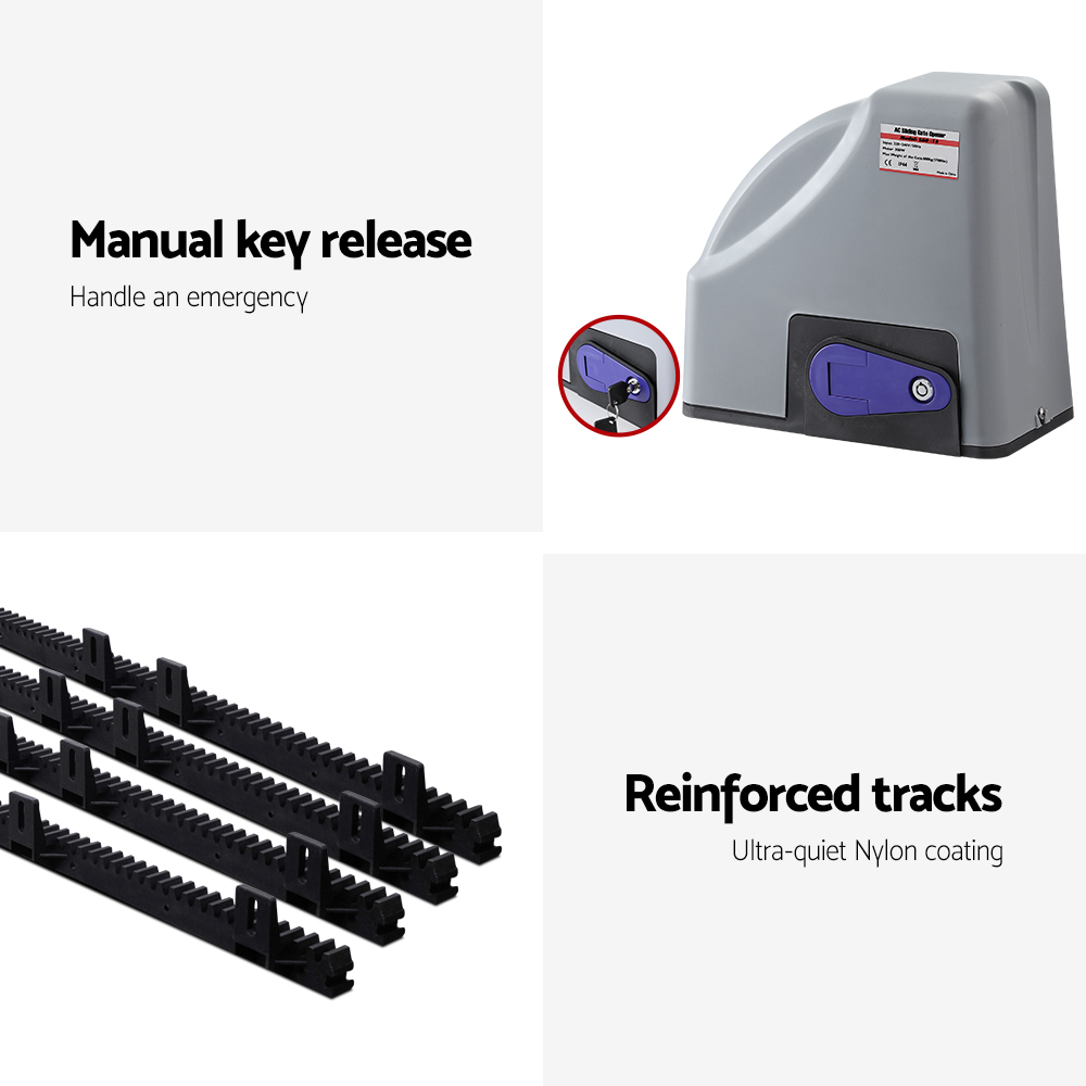 LockMaster Electric Sliding Gate Opener 800KG Keypad 4M — image 6