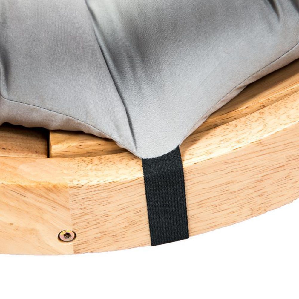 Suede Sun Lounger Chair Cushions Non Slip Rocking Chair Cushion Garden Recliner Quilted Thick Padded Seat Cushion with Ties — image 6