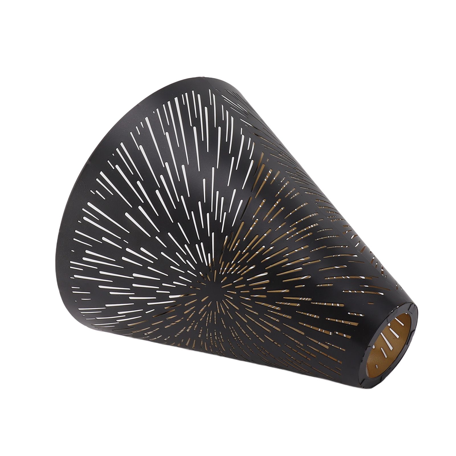 Table Lamp Shade Laser Engraved Metal Fireworks Shape Projection Lampshade for Bedroom — image 6