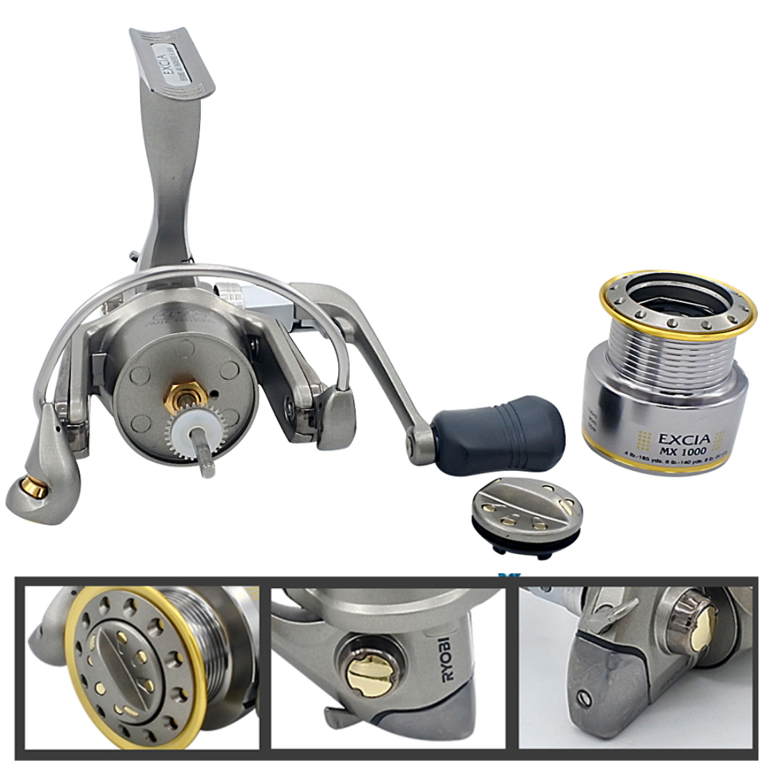Ryobi Excia 3000 Spinning Reel, 4:9:1 Gear Ratio 8+1BB — image 3