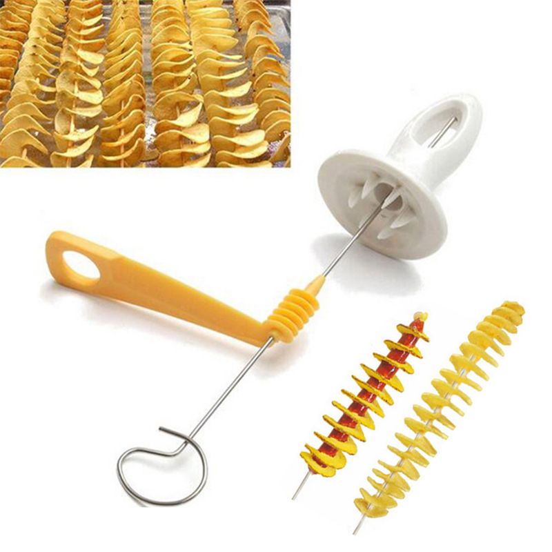 Potato Spiral Cutter Kitchen Stainless Steel Slicer Machine Fruit Tornado Chips Peeler Potato slicer โ image 2