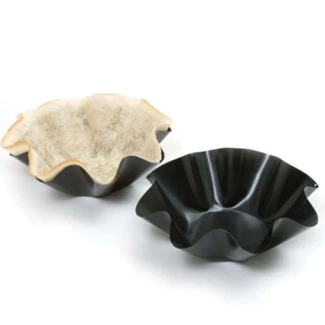 Kitchen Tortilla Bowl Maker, Non-Stick Carbon Steel,Nonstick Tortilla Bowl Bakers/Makers, 1-Pack, Black — image 2