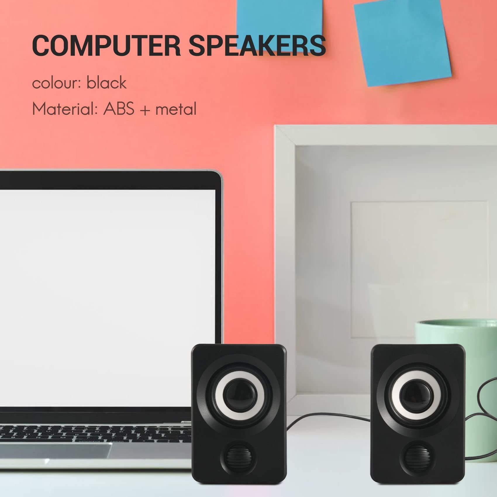 Surround Computer Speakers with Stereo USB Wired Powered Multimedia Speaker for PC/Laptops/Smart Phone โ image 3