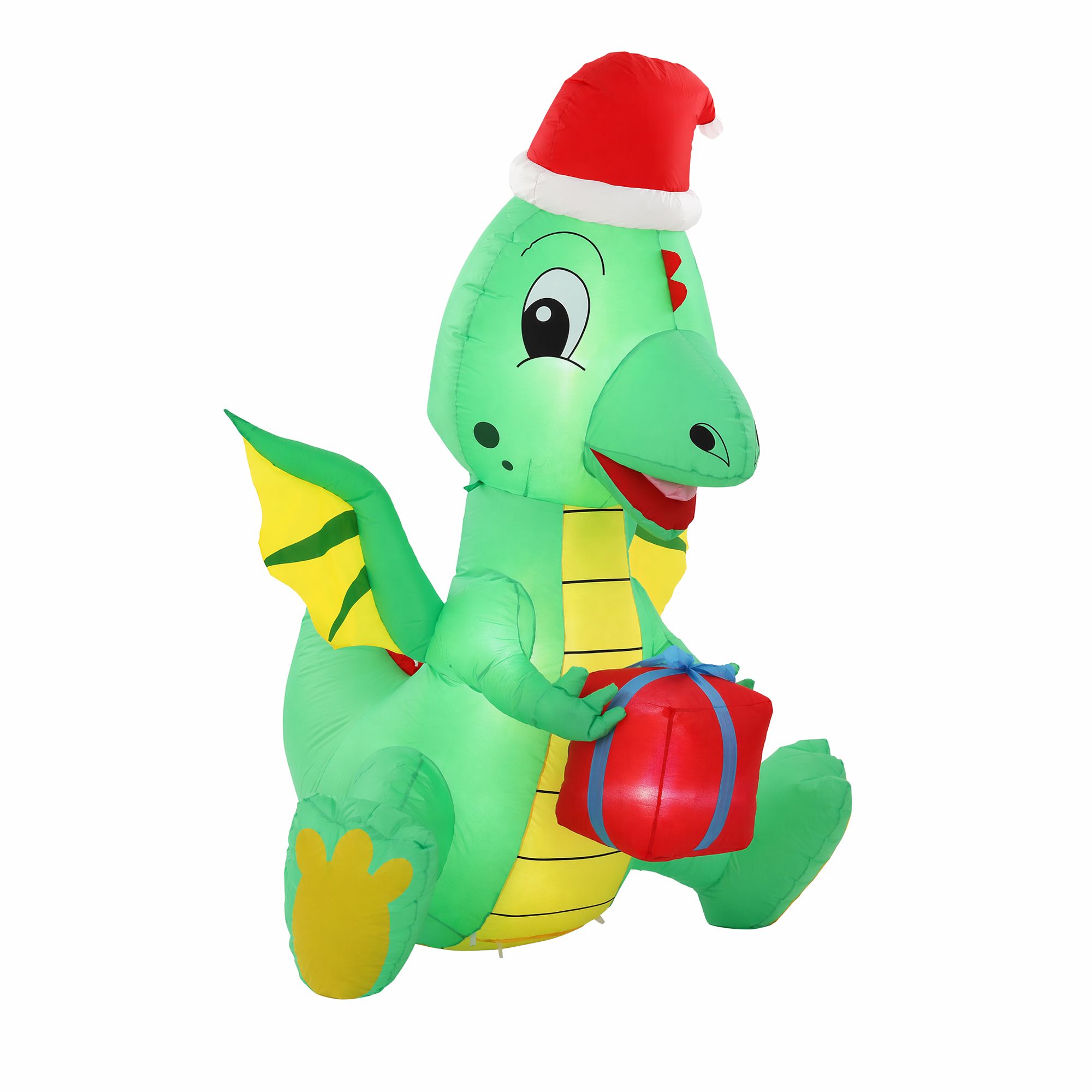 Jingle Jollys Christmas Inflatable Dragon 1.8M Height LED Outdoor Decorations Illuminated โ image 4