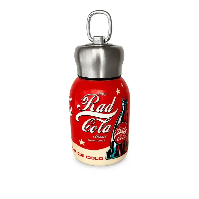 Vintage Cola Bottle Insulated Mug – Mini & Portable, 12Hr Temp Retention, Cute Desk Essential, Picnic & Daily Use — image 3