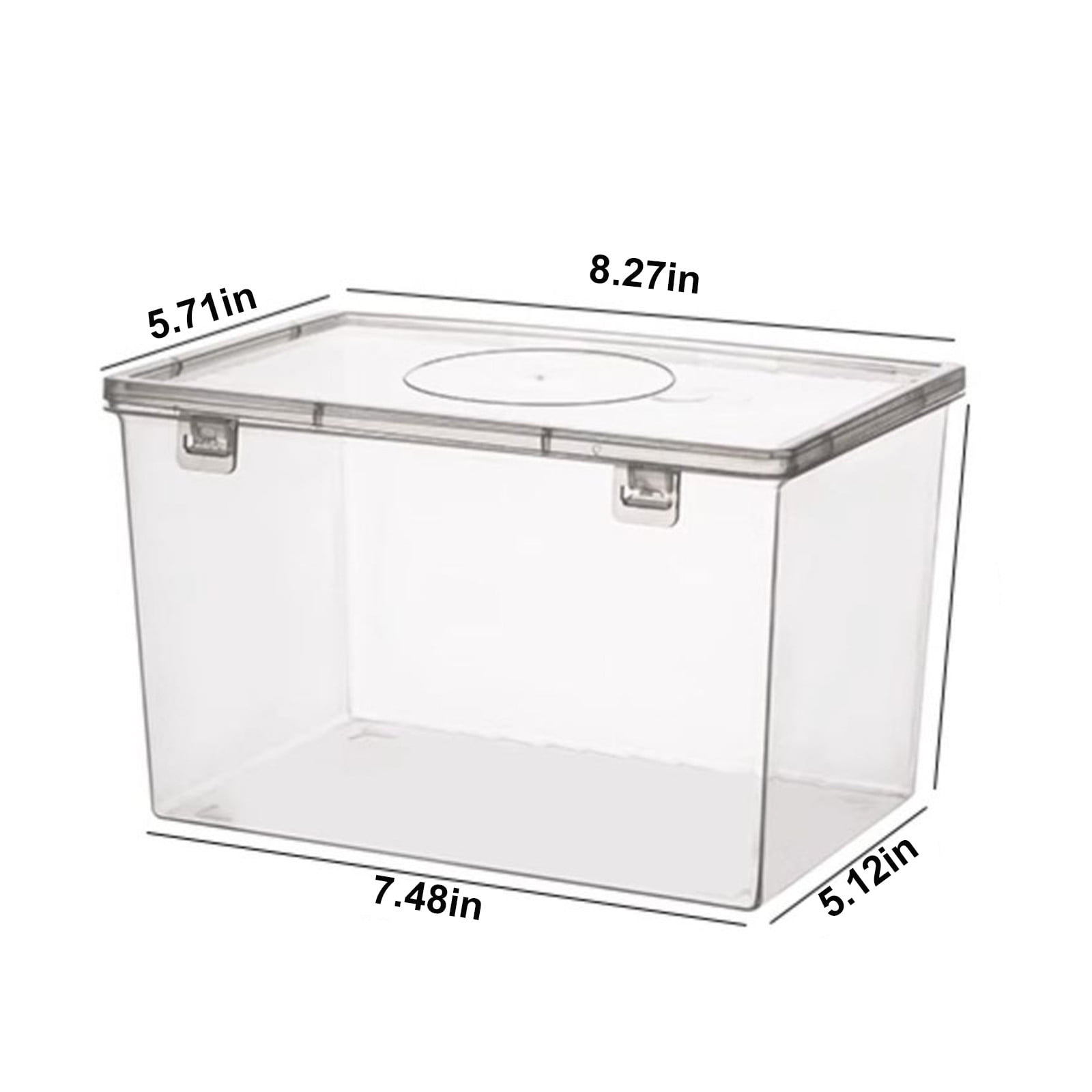 Storage Bins with Lids Airtight Bread Storage Containers Bread Bin Plastic Reusable Loaf Cake Clear Bread Dispenser Fresh Bread Organizer Bin (7.48×5.12 in) — image 3