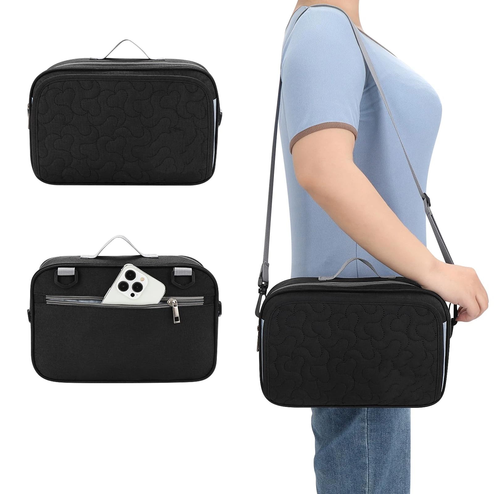 Stroller Organizer, Universal Stroller Organizer with Insulated Cup Holder Pocket, Dual Purpose Large Capacity Stroller Bag Caddy, Stroller โ image 2