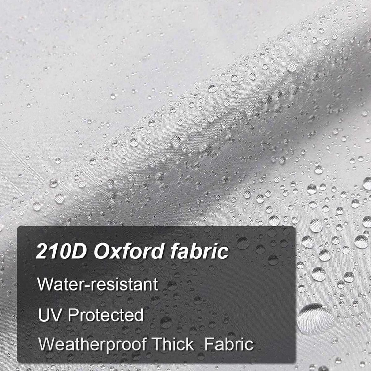 2-Piece Boat Seat Cover - 56 x 61 x 64 cm - made of Oxford fabric - UV protection - weather-resistant - waterproof - dustproof - Dust hood - with adjustable โ image 4