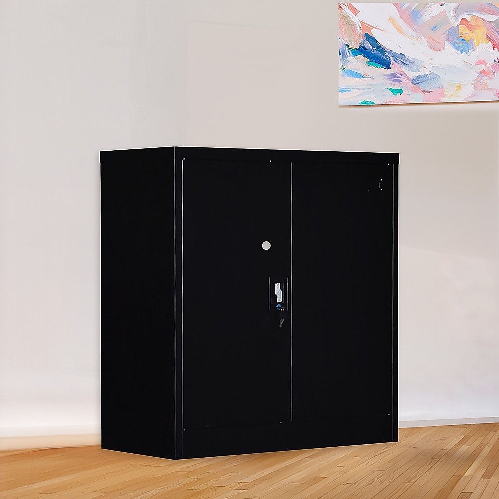 Two-Door Shelf Office Gym Filing Storage Locker Cabinet Safe — image 6