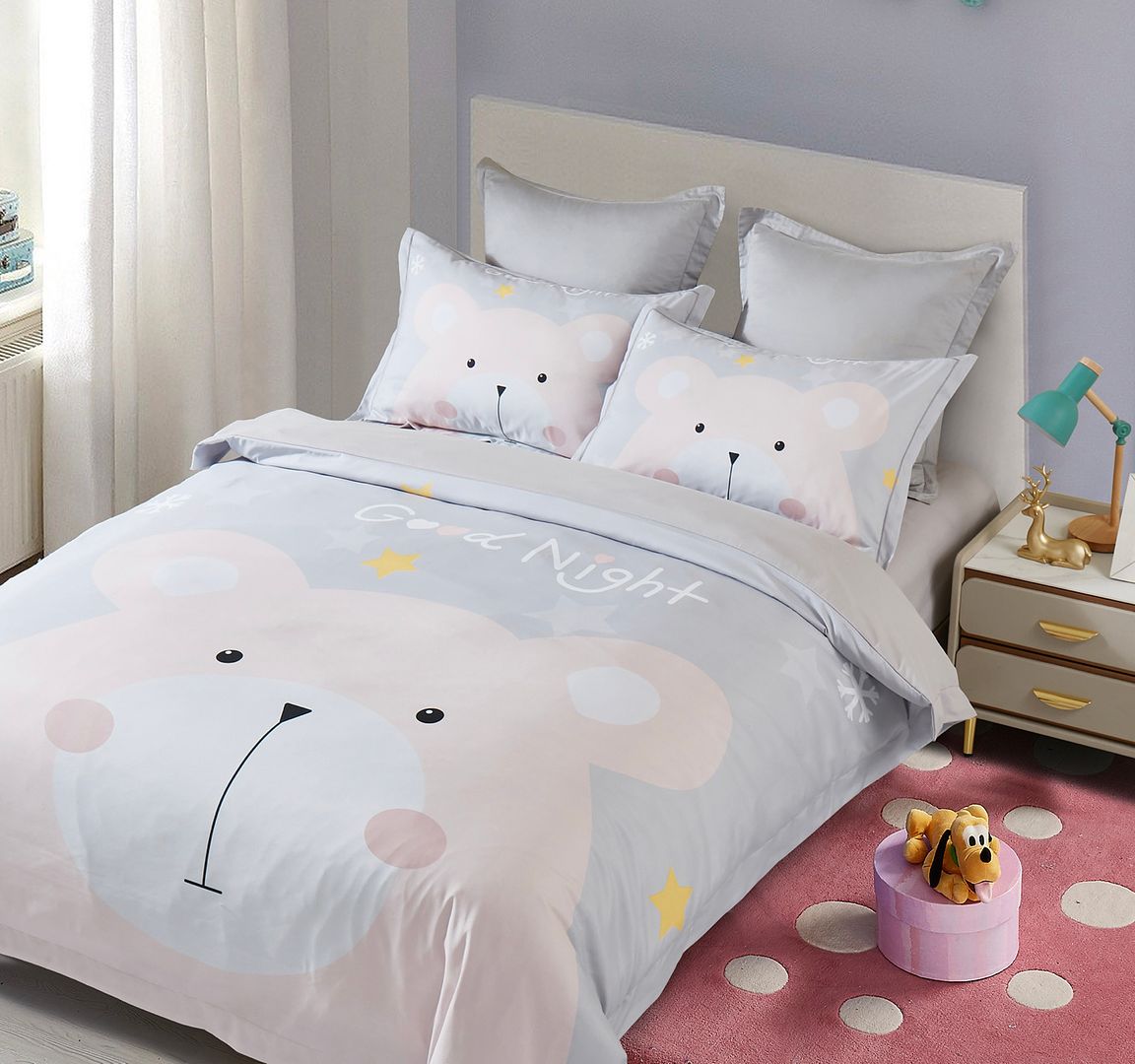 Bear Kids Quilt Cover Set - Double Size — image 2