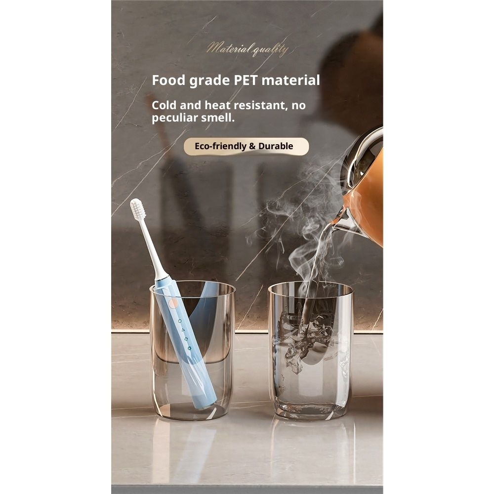 Travel Storage mouthwash Mug, Transparent Toothbrush Mug, Dual-Purpose Couple Tooth Cup universal Four cups โ image 3