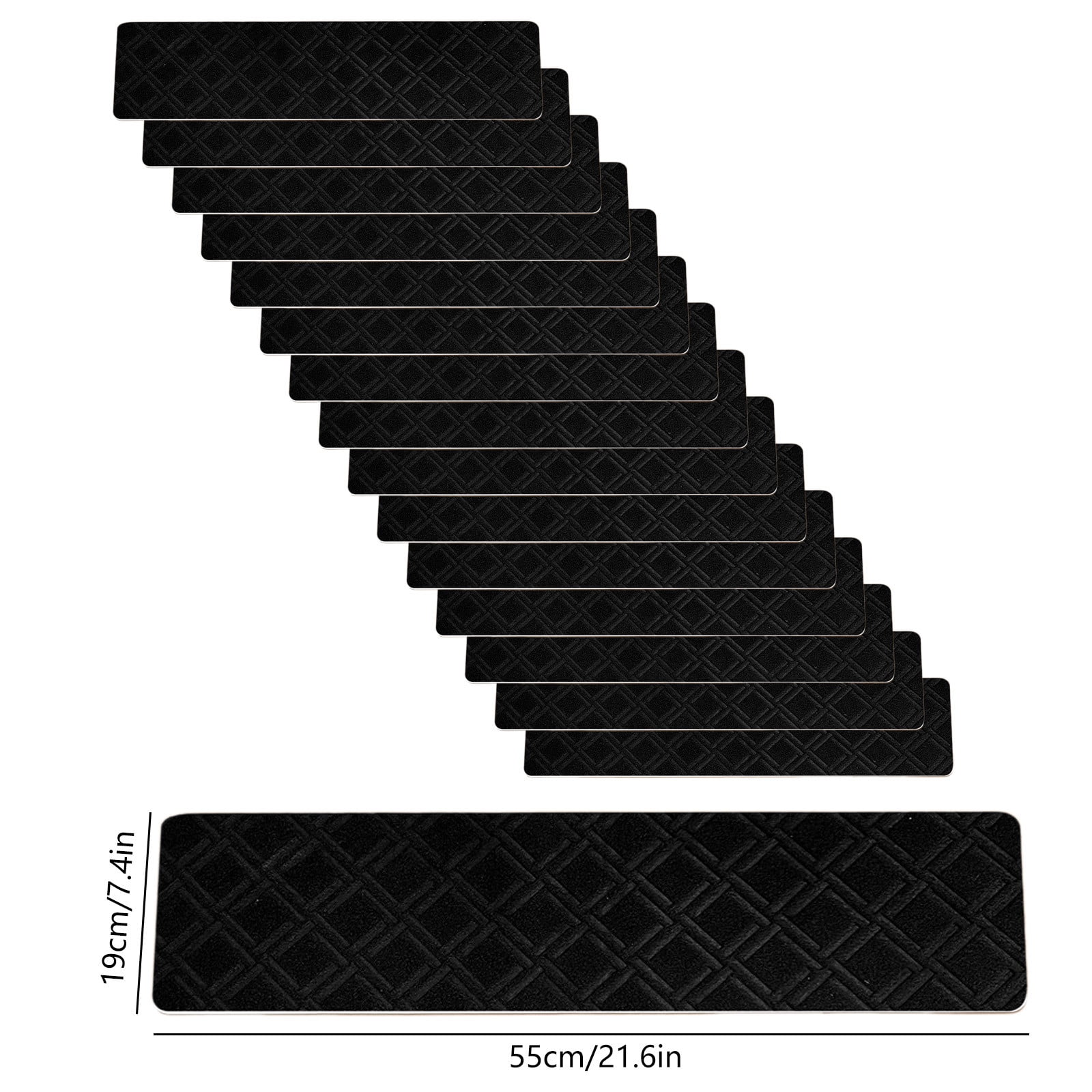 Stair Treads for Wooden Steps, Soft Stair Treads, 8 x 30 Inch Reusable Carpet Stair Treads, Washable Stair Runners for Wooden Steps Non Slip Stair Rugs — image 3