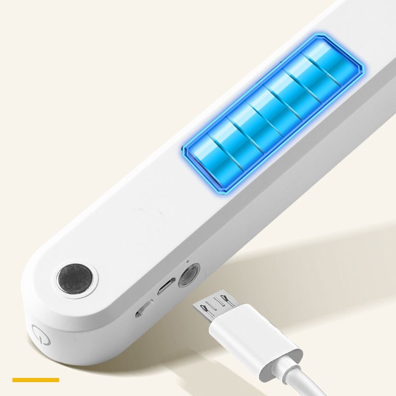 Dorm Reading Light USB LED Eyes Protection Touch Switch Cabinet Closet Rechargeable Night Light White 26cm/10.24in — image 3