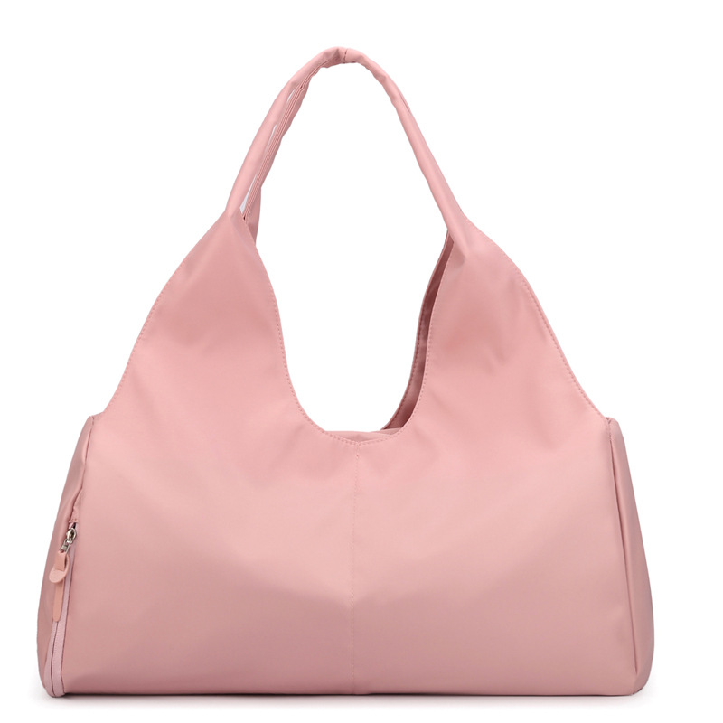 Pink Large Capacity Travel Duffel Bag - Lightweight Sports Gym Bag with Dry Wet Separation for Weekend Getaways and Business Trips