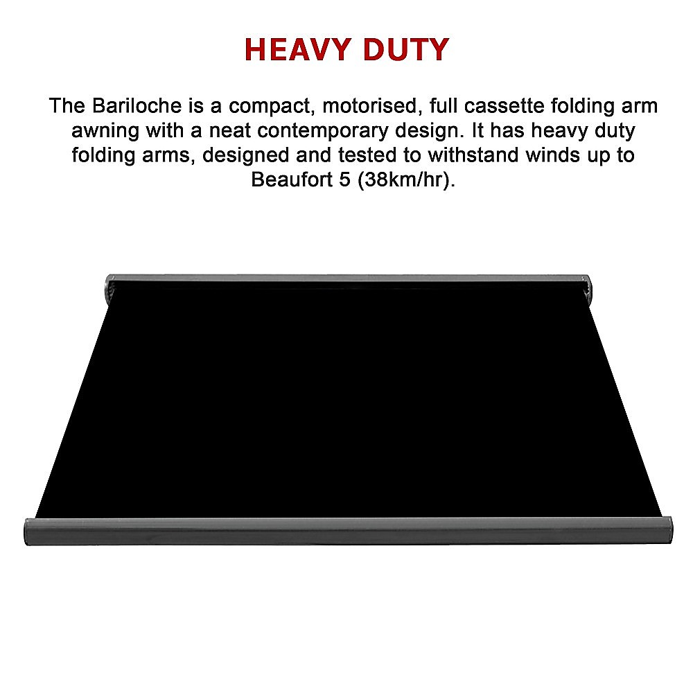 4.0m x 3.0m Retractable Folding Arm Awning Heavy Duty Full Cassette Motorised โ image 6