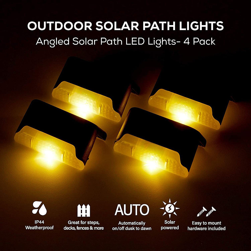4 Pack SolarPower Deck Lights Outdoor Step Lights Waterproof LED lights — image 4