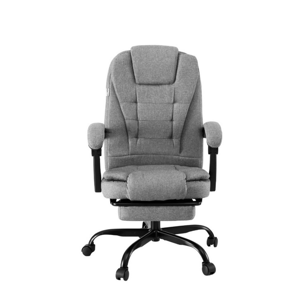 Artiss Office Chair Executive Fabric Seat Racing Computer Desk Chairs Footrest — image 3