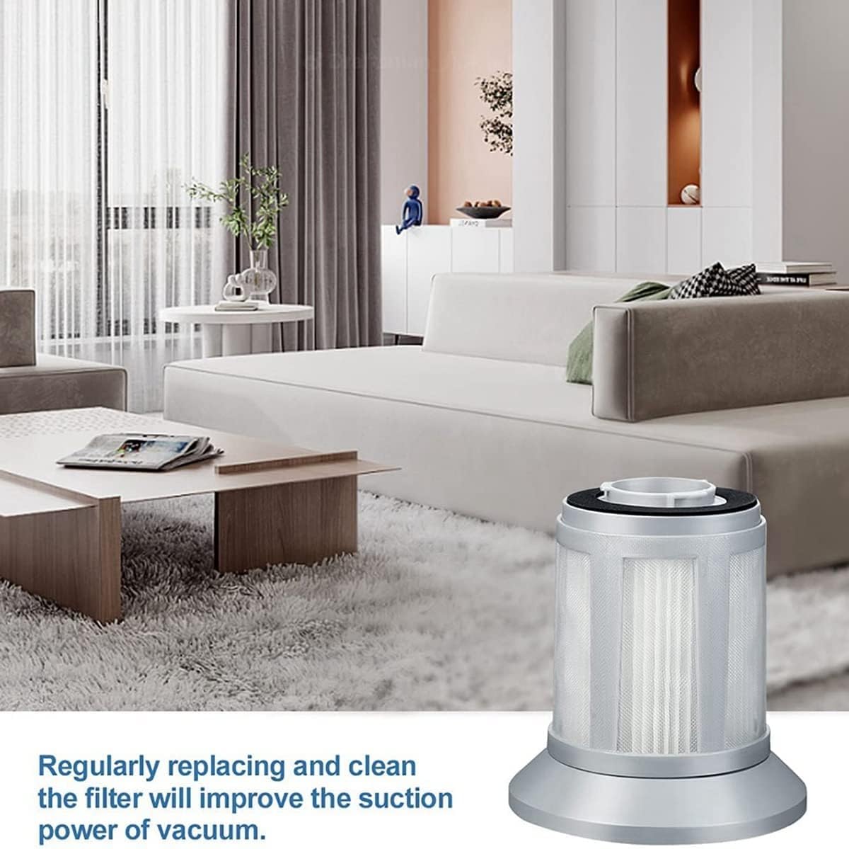 Replacement Filters Compatible With Bissell 2156A, 1665, 16652, 1665W Zing Vacuum-Cleaner, Replace 1613056, 2-Pack — image 2