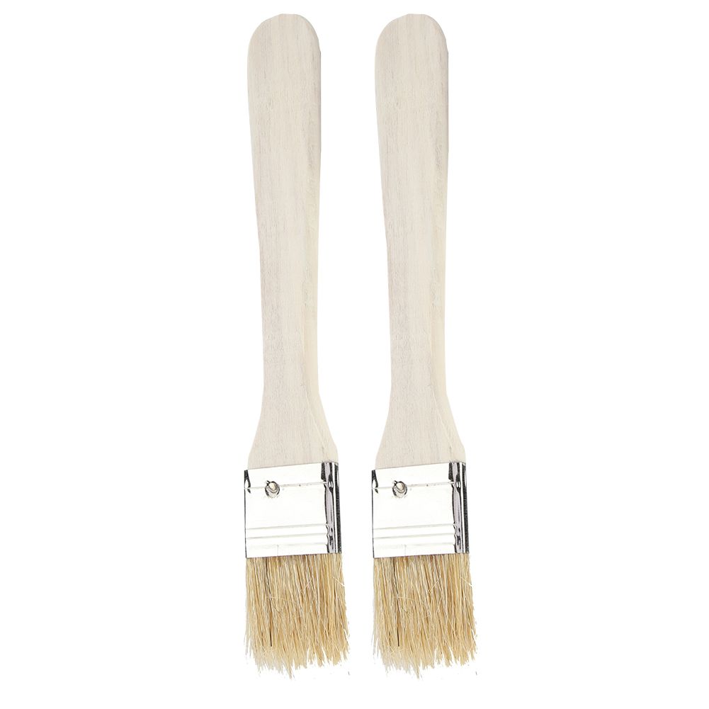 2pcs/ Set Lightweight Wooden Barbecue Brush Outdoor Spread Oil Spice — image 6